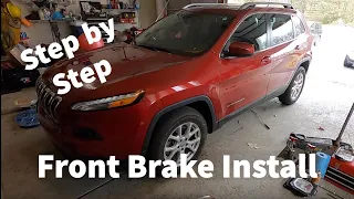 2014-2018 Jeep Cherokee (KL) Latitude Front Rotor and Brake Pads Replacement