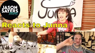 Drummer reacts to Junna - Through The Fire And Flames / DragonForce - Drum Cover