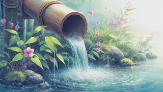 Immerse Yourself in Relaxing Piano | Water Sounds and Bamboo Melodies for Unmatched Creativity