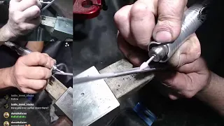 Carving Fullers on a Stiletto Dagger Tri Blade