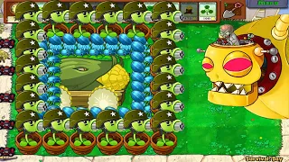 Plants Vs Zombies | Gatling Pea - Cob Cannon and Winter Melon Vs Dr.Zomboss Giga-Gargantuar zombies