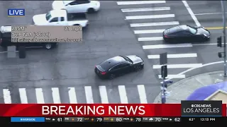 LAPD chase after armed suspect