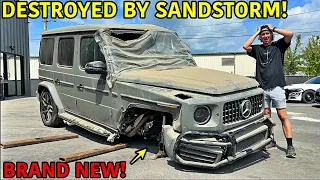 We Bought A Wrecked 2022 Mercedes G63 G Wagon From The Desert!!!