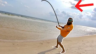 Surf Fishing With SECRET Bait! **THEN THIS HAPPENED**