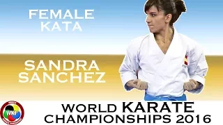 BRONZE. Sandra SANCHEZ. Female Individual Kata. 2016 World Karate Championships.