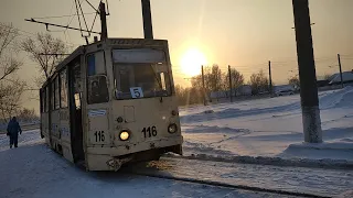 Прокопьевск, трамвай 5 до Угольного разреза