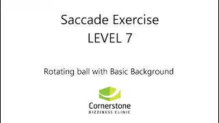 Vestibular & Concussion Exercise - Saccade Level 07