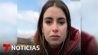 Reportera relata llorando lo que un padre le rogó en Ucrania | Noticias Telemundo