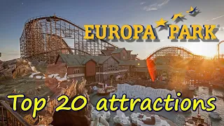 Top 20 Attractions Europa Park 2022