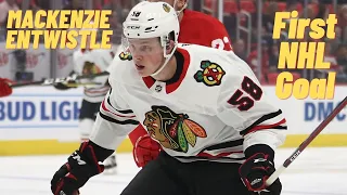 MacKenzie Entwistle #58 (Chicago Blackhawks) first NHL goal May 9, 2021