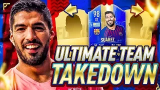 EPIC 98 TOTS SUAREZ TEAM TAKEDOWN!!! FIFA 19 Ultimate Team!