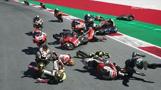 MotoGP 20 Mega Crash Compilation (20 Min) 13,000 Subscribers Special!