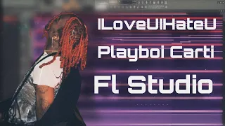 How ILoveUIHateU By Playboi Carti Was Made *FROM SCRATCH* In Fl Studio 6 Minutes (Free FLP)