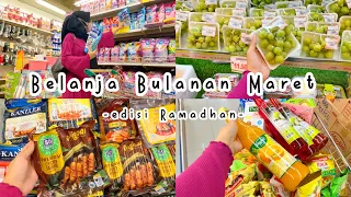 Belanja Bulanan Maret 2023 | belanja bulanan edisi ramadhan | #grocery shopping vlog