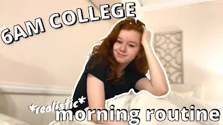 My 6AM fall college Morning Routine *realistic*