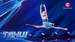 Young ballerina Viktoriia impressed with emotional modern – Dancing. World of Dance – Episode 3