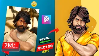 Picsart portrait Cartoon Photo Editing Tutorial🔥 || portrait image editing ||vector art