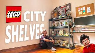 Building a LEGO City on SHELVES