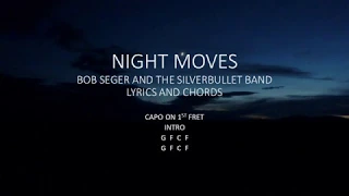 Night Moves - Bob Seger and the Silverbullet Band - Easy chords and lyrics