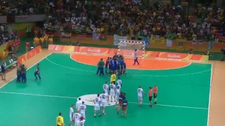Final do jogo de Handebol masculino Brasil x Alemanha