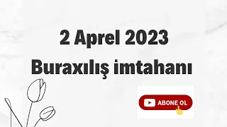 2 aprel 2023 DIM buraxılış imtahanı riyaziyyat