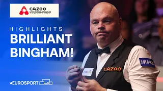 The Crowd Absolutely Love Bingham's Century 🙌 | Semi-Final | 2024 World Snooker Championship