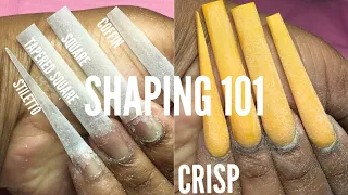 HOW TO SHAPE ACRYLIC NAILS FOR BEGINNERS | IN DEPTH ..THE VIDEO YOU’VE ALL BEEN WAITING FOR