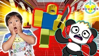 RYAN SOLVES ROBLOX MYSTERY 3! Let's Play Roblox Combo Panda