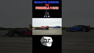 Bugatti vs Formula 1 Car😈🗿🗿#shorts #formula1 #draceracing