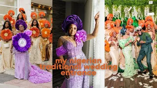 50+ ASOEBI LADIES?!?! | WATCH MY TRADITIONAL WEDDING ENTRANCE |Dallas, TX  #thediamondsareforever