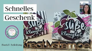 Schnelle Geschenktüte mit Banderole basteln // Produktpaket Süsse Kirschen Stampin` Up!