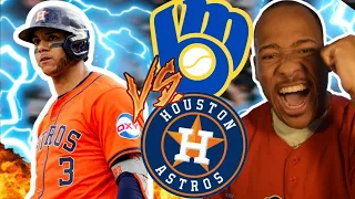 JP3000 IS BACK! || BREWERS VS ASTROS GAME 1 HIGHLIGHTS FAN REACTION [ASTROS WIN 6 IN A ROW!]