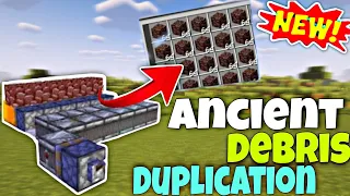 Minecraft 1.20 : Unlimited SIMPLE Ancient {Netherite Duplication Glitch Farm} || Tutorial Bedrock