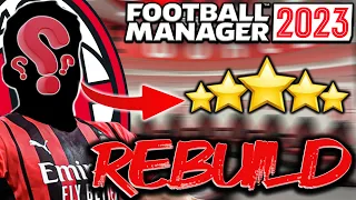 FM23 Rebuild | How we Rebuilt AC MILAN using this 6ft7 WONDERKID!