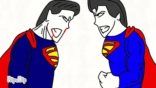 Super man classic vs super man man of steel/flipaclip animation