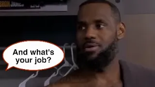 Reporter asks LeBron What His Job is After Hawks Game