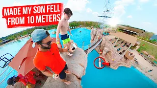 Made my SON FALL OFF THE Olympic height pt.2 | CLIFF DIVING BLUE TREE PHUKET