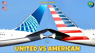 United Airlines Vs American Airlines Comparison 2023! 🇺🇸 Vs 🇺🇸