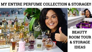 MY ENTIRE PERFUME COLLECTION & STORAGE 2020 | BEAUTY ROOM TOUR | HOW I STORE MY MAKEUP & PERFUMES