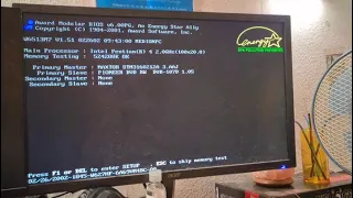 retro gaming pc socket 478 startup