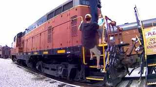 TENNESSEE VALLEY RAILROAD Tour & In Cab View of 4501 SOUTHERN Steam Loco Part 7.