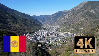 【4K Walk in Andorra】Walking around Mysterious small country, the capital Andorra la Vella
