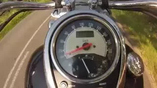 Kawasaki Vulcan 900 Classic 50 HP 78 Nm acceleration 0-160 km/h GOPro