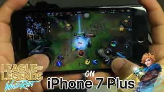 League of Legends: Wild Rift Gameplay on iPhone 7 Plus in 2021 | (ULTRA SETTINGS) HandCam [4K 60fps]