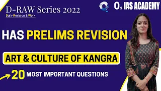 HP GK for HAS & Allied | Important MCQs from Art & Culture of Kangra For HPAS Prelims 2022 Revision
