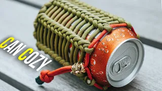 🏝 Paracord Can Cozy DIY Can Koozie TUTORIAL | Keep Your Drink Cold!