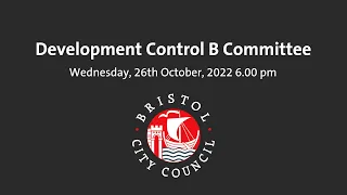 Development Control B Committee - Wednesday, 26th October, 2022 6.00 pm
