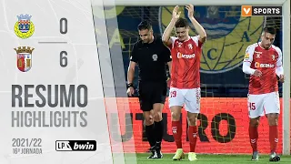 Highlights | Resumo: FC Arouca 0-6 SC Braga (Liga 21/22 #16)