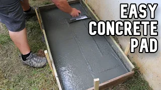 DIY Condenser Concrete Pad for Mini Split in a Mobile Home