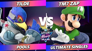 LMBM Miami 2023 - TM7_ZAP (Luigi) Vs. Tilde (Falco) Smash Ultimate - SSBU